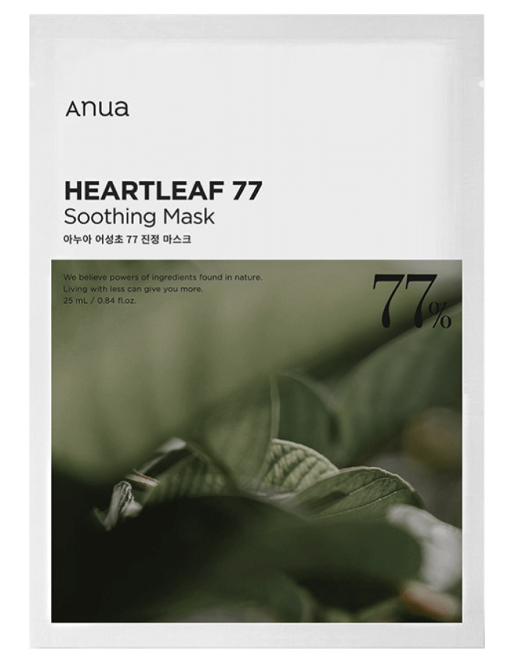 Успокаивающая тканевая маска на основе хауттюйнии Anua