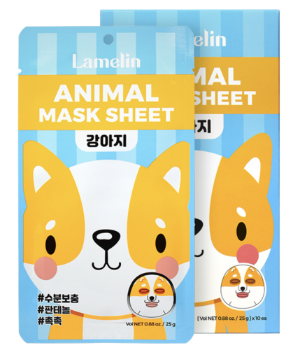 Маска тканевая для лица "щенок" Lamelin